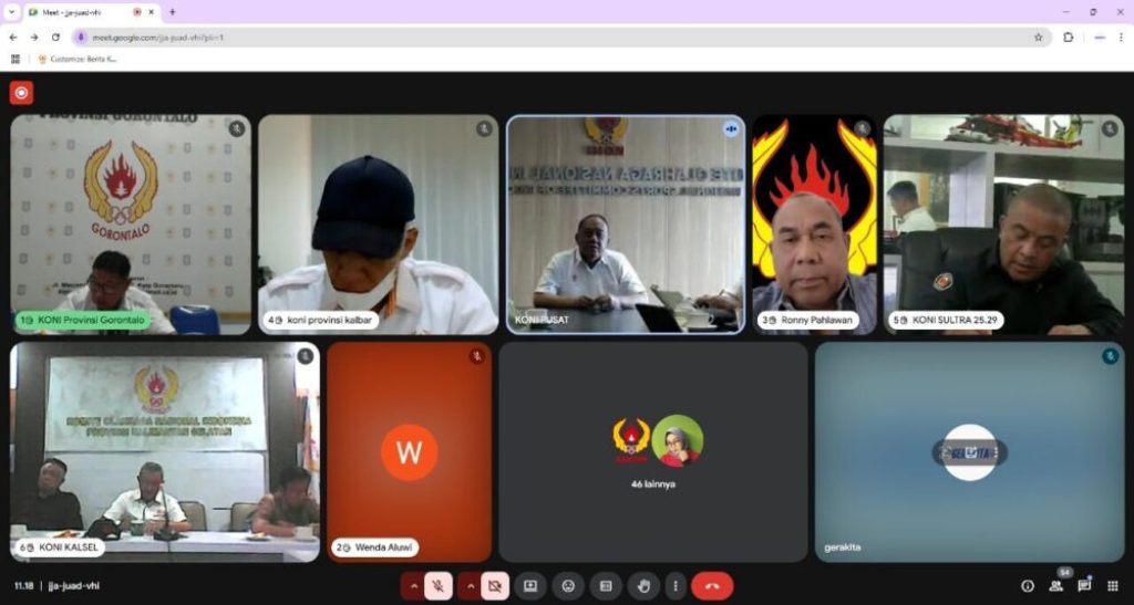 Pimpin Rapat, Ketum KONI Pusat Tegaskan Seluruh KONI Seluruh Indonesia untuk Bersatu demi Merah Putih