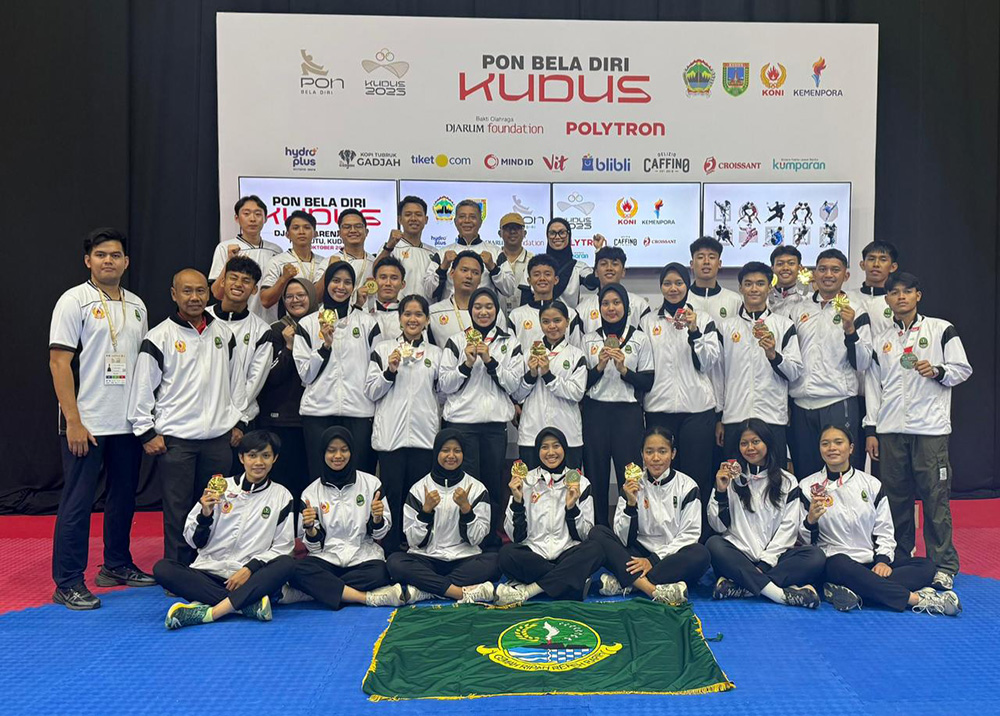 Taekwondo Jawa Barat Juara Umum PON Bela Diri/2025 Kudus