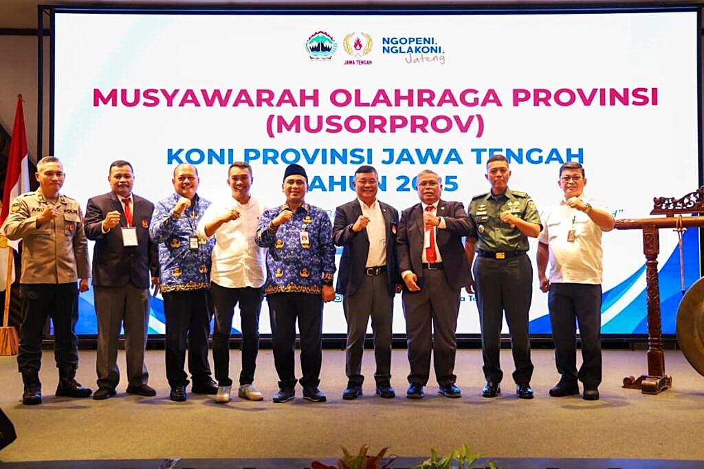 Musorprov 2025 Sahkan Sujarwanto Pimpin KONI Jateng