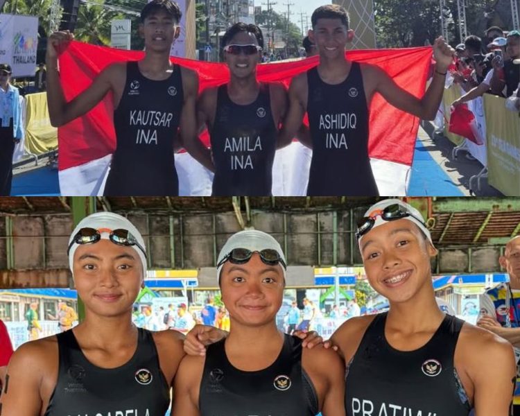 Triathlon Indonesia sabet semua medali Emas di hari pertama