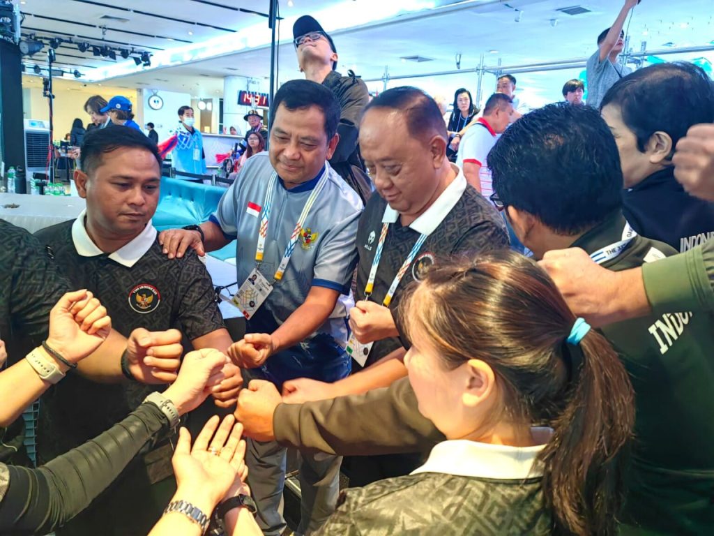 Sambangi Arena Boling, Ketum KONI Pusat Pompa Semangat Atlet Indonesia di SEA Games 2025