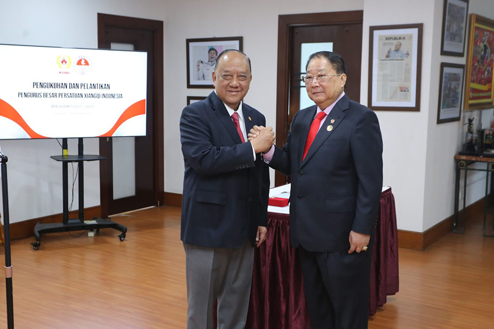 Marciano Norman Kukuhkan Teddy Sugianto sebagai Ketum PB PEXI: Xiangqi Harus Mendunia